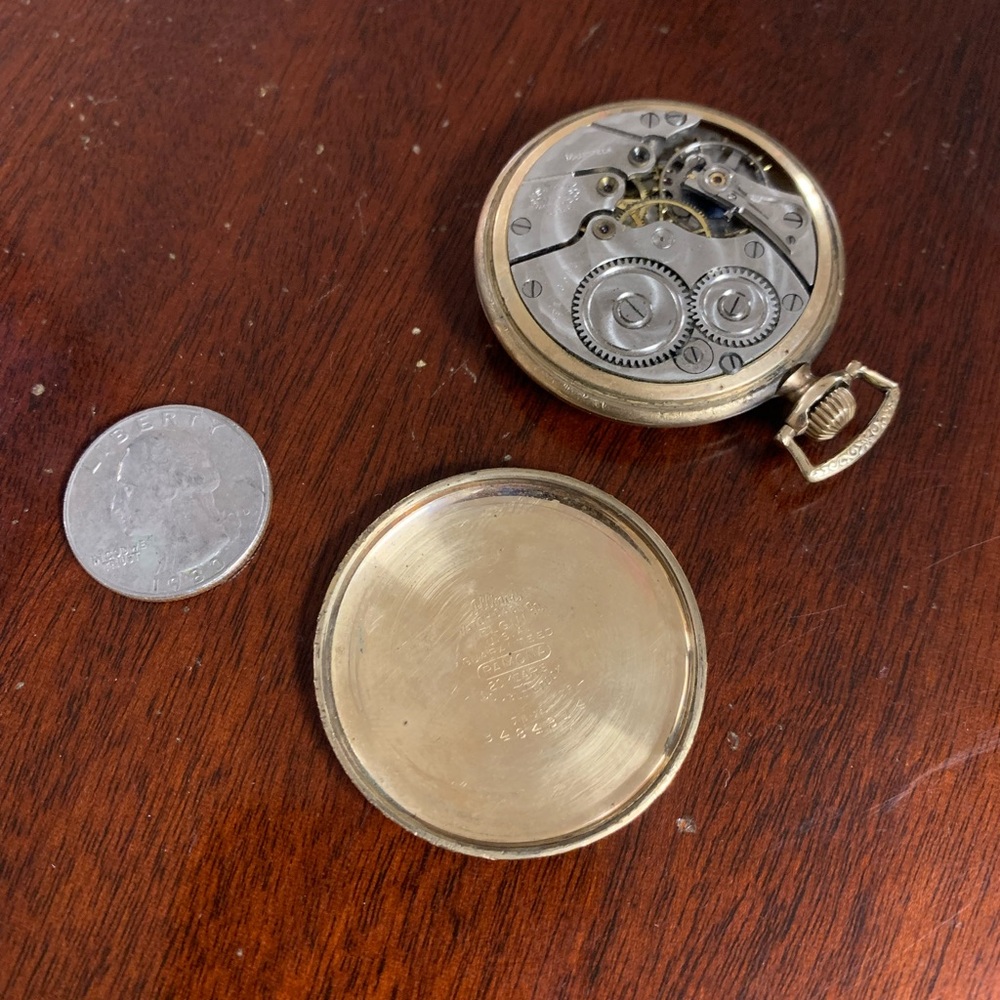 ANTIQUE GOLD POCKET WATCH - Picture 7 of 10
